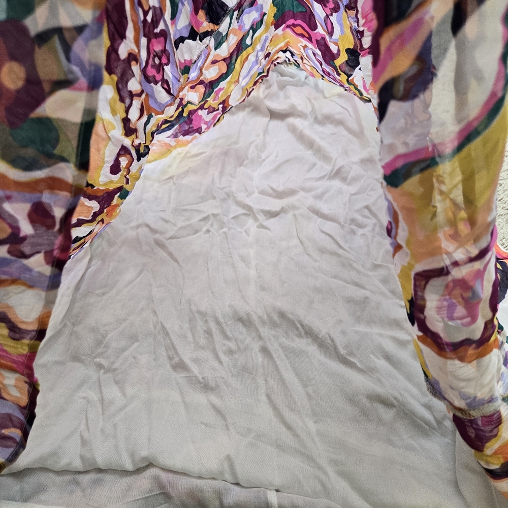 Anthropologie Multicolor Abstract Print Maxi Dress - Picture 12 of 13